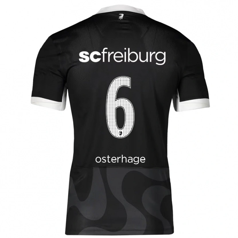 Danxen Pánské Patrick Osterhage #6 Černá Bílá Daleko Hráčské Dresy 2025/26 Dres