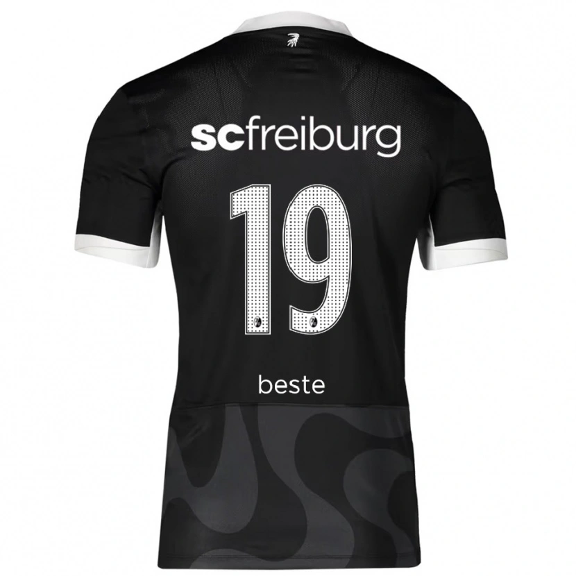 Danxen Pánské Niklas Beste #19 Černá Bílá Daleko Hráčské Dresy 2025/26 Dres