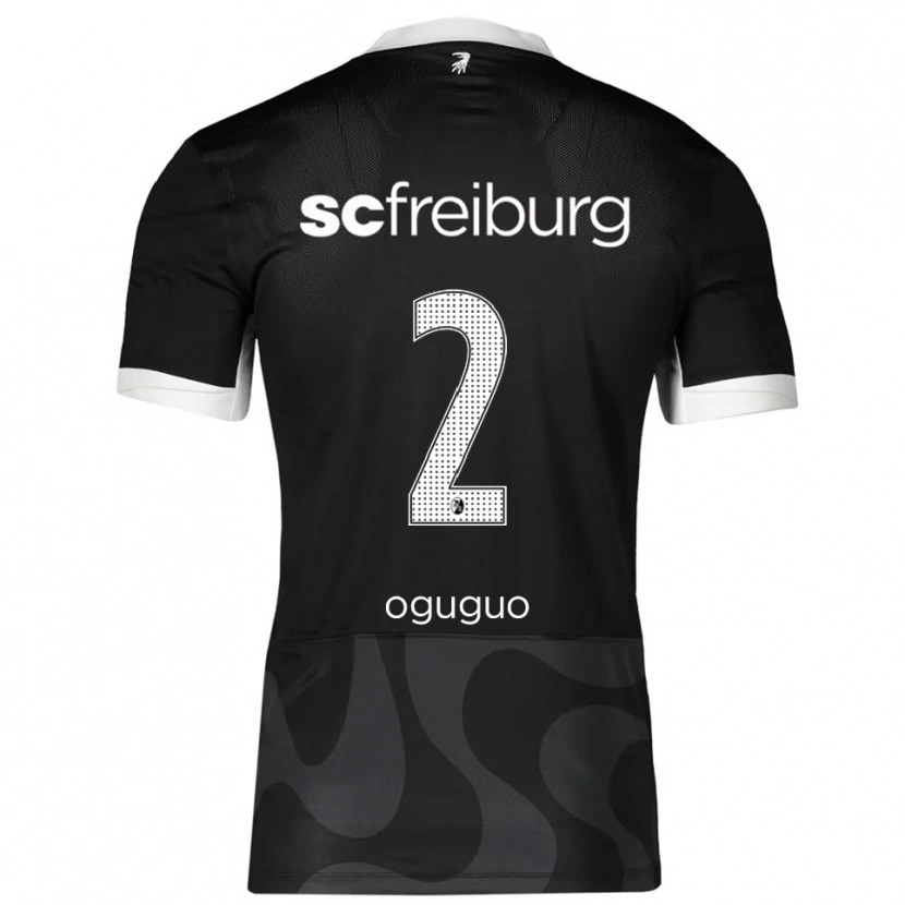 Danxen Pánské Elijah Oguguo #2 Černá Bílá Daleko Hráčské Dresy 2025/26 Dres