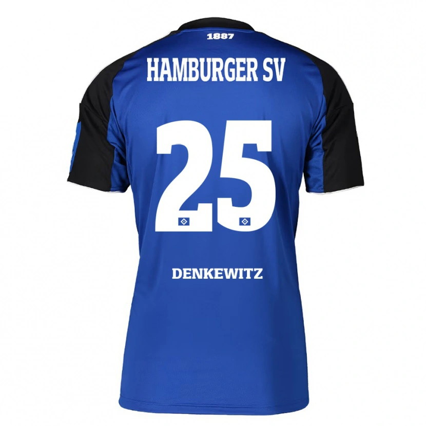 Danxen Pánské Nick Denkewitz #25 Modrá Černá Daleko Hráčské Dresy 2025/26 Dres