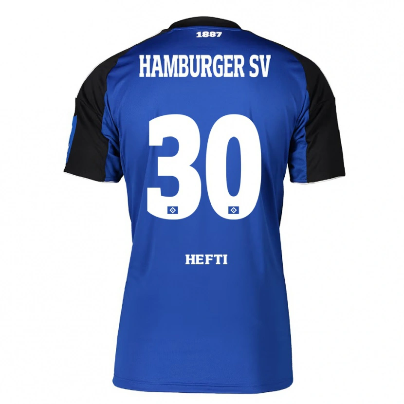 Danxen Pánské Silvan Hefti #30 Modrá Černá Daleko Hráčské Dresy 2025/26 Dres