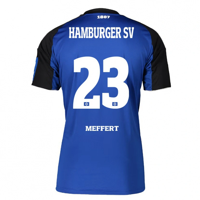 Danxen Pánské Jonas Meffert #23 Modrá Černá Daleko Hráčské Dresy 2025/26 Dres