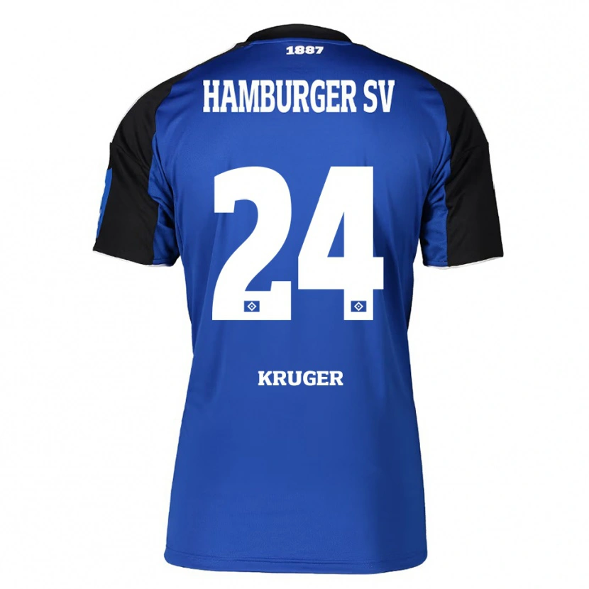 Danxen Pánské Artur Krüger #24 Modrá Černá Daleko Hráčské Dresy 2025/26 Dres