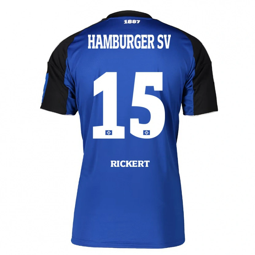 Danxen Pánské Manja Rickert #15 Modrá Černá Daleko Hráčské Dresy 2025/26 Dres