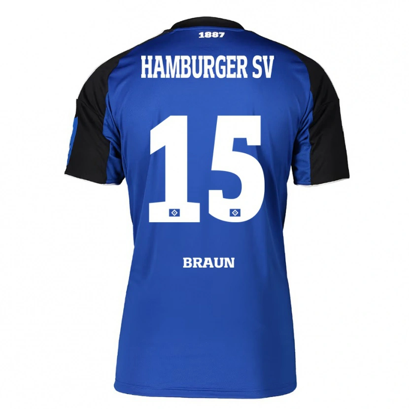 Danxen Pánské Jana Braun #15 Modrá Černá Daleko Hráčské Dresy 2025/26 Dres
