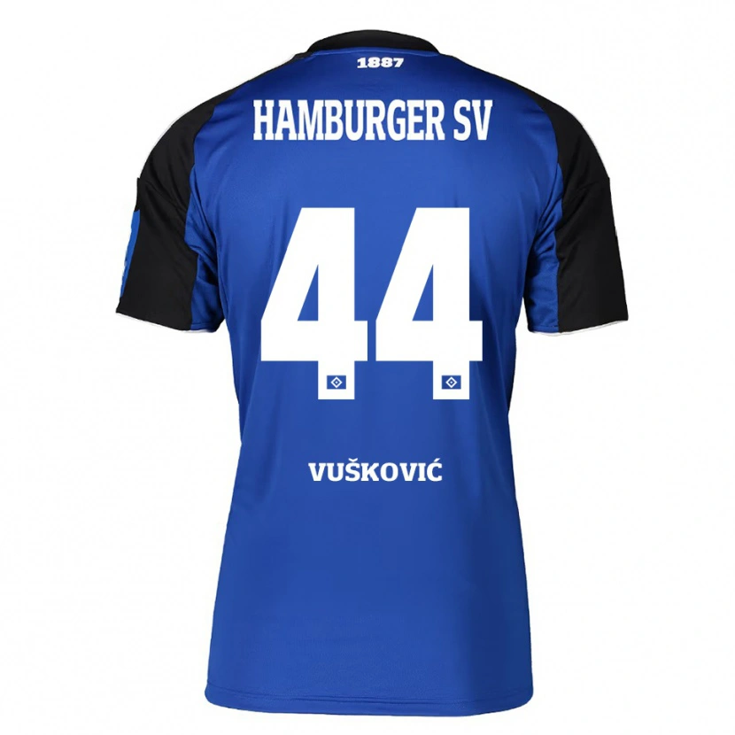 Danxen Pánské Mario Vuskovic #44 Modrá Černá Daleko Hráčské Dresy 2025/26 Dres
