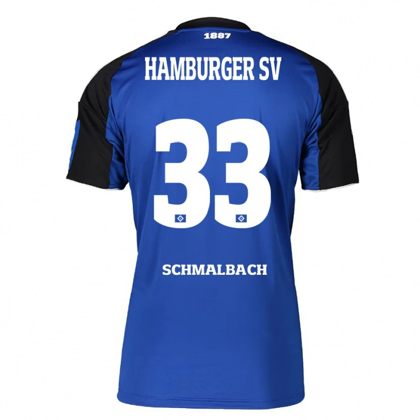 Danxen Pánské Sebastian Schmalbach #33 Modrá Černá Daleko Hráčské Dresy 2025/26 Dres