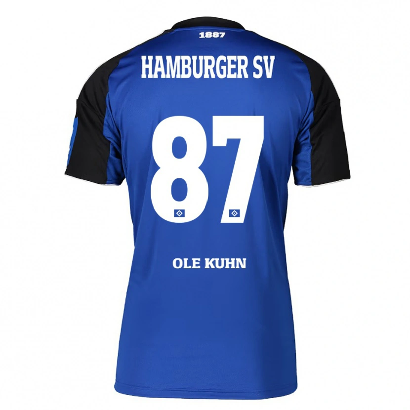 Danxen Pánské Niklas Ole Kühn #87 Modrá Černá Daleko Hráčské Dresy 2025/26 Dres