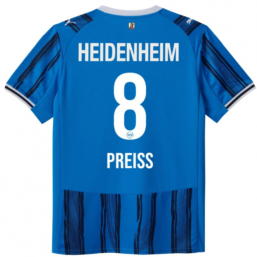 Danxen Pánské Lena Preiß #8 Modrá Námořnická Modř Daleko Hráčské Dresy 2025/26 Dres