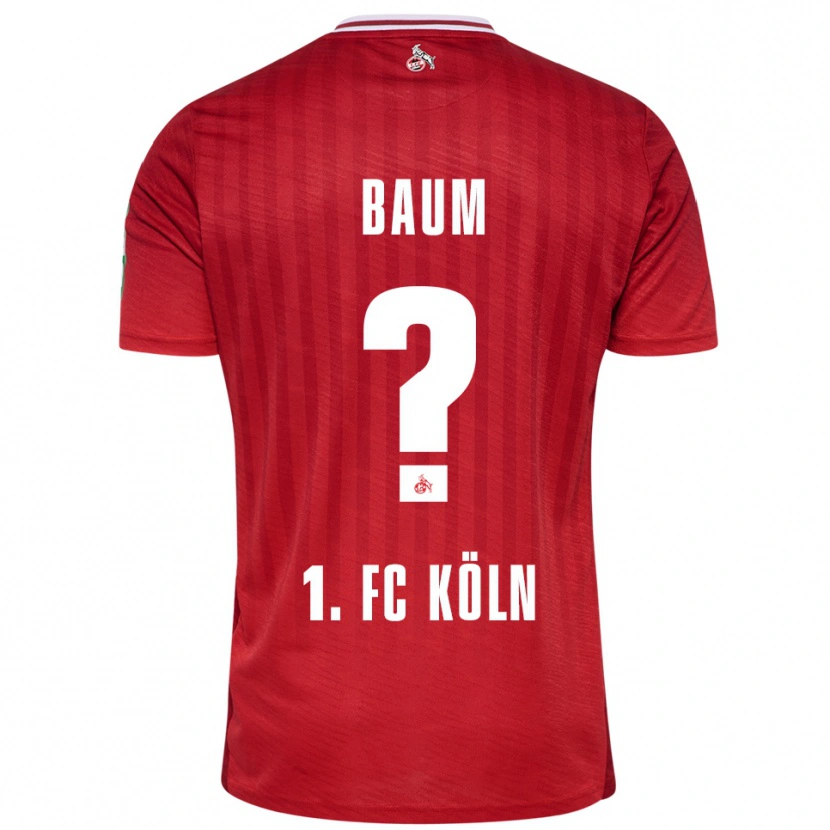 Danxen Pánské Julius Baum #0 Červená Bílá Daleko Hráčské Dresy 2025/26 Dres