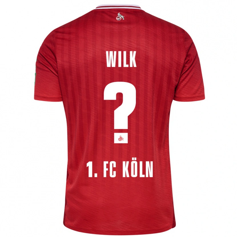 Danxen Pánské Emil Wilk #0 Červená Bílá Daleko Hráčské Dresy 2025/26 Dres