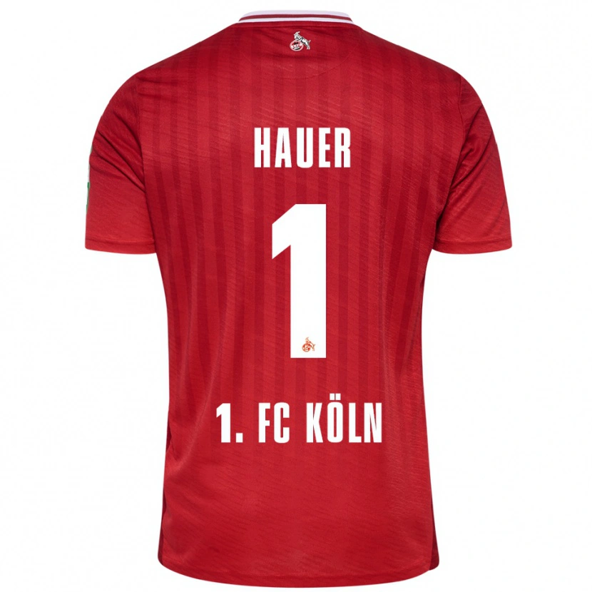 Danxen Pánské Luis Hauer #1 Červená Bílá Daleko Hráčské Dresy 2025/26 Dres