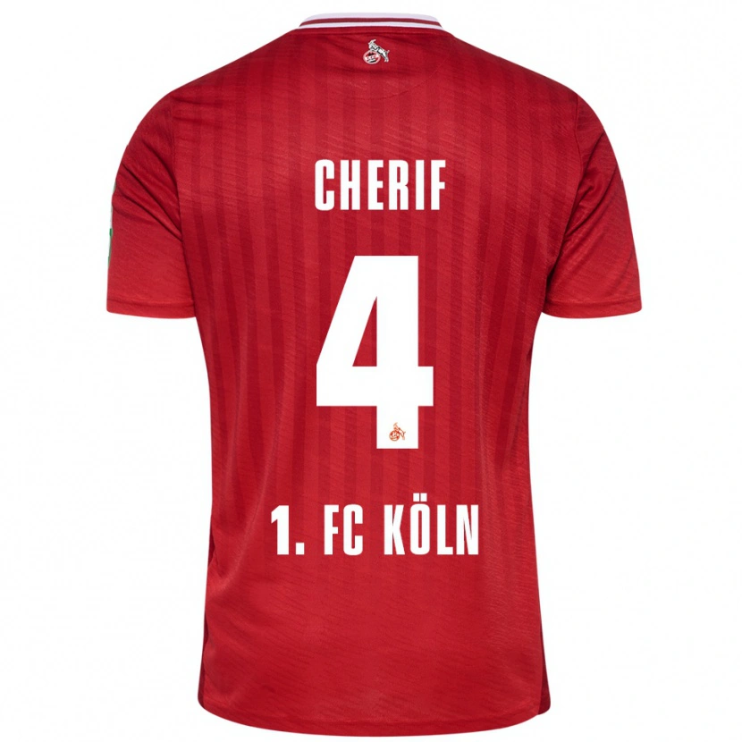Danxen Pánské Hamed Cherif #4 Červená Bílá Daleko Hráčské Dresy 2025/26 Dres