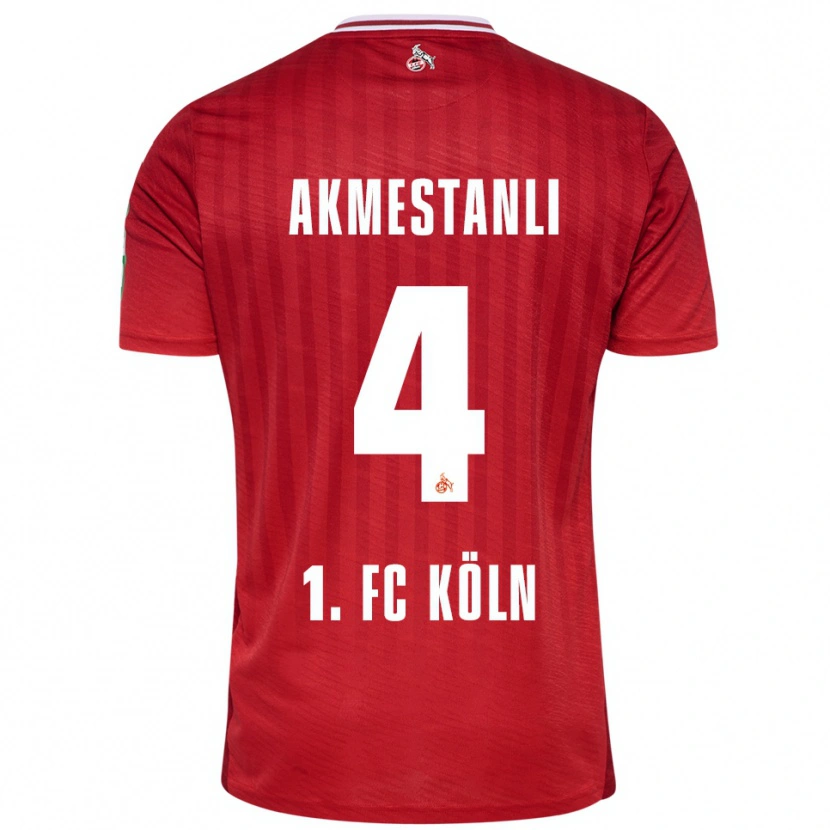 Danxen Pánské Teoman Akmestanli #4 Červená Bílá Daleko Hráčské Dresy 2025/26 Dres