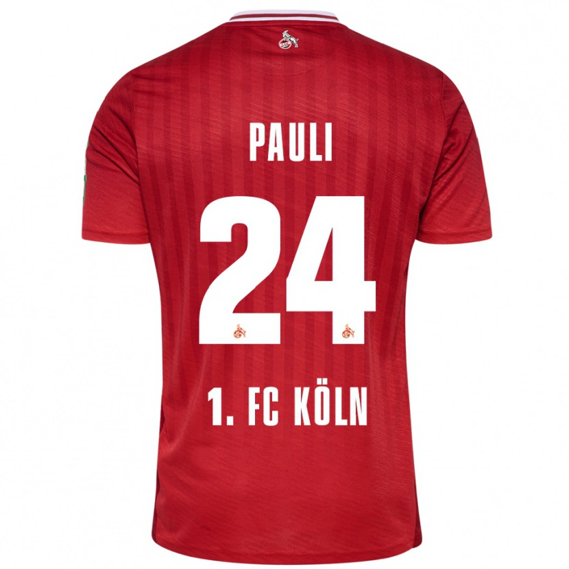 Danxen Pánské Julian Pauli #24 Červená Bílá Daleko Hráčské Dresy 2025/26 Dres