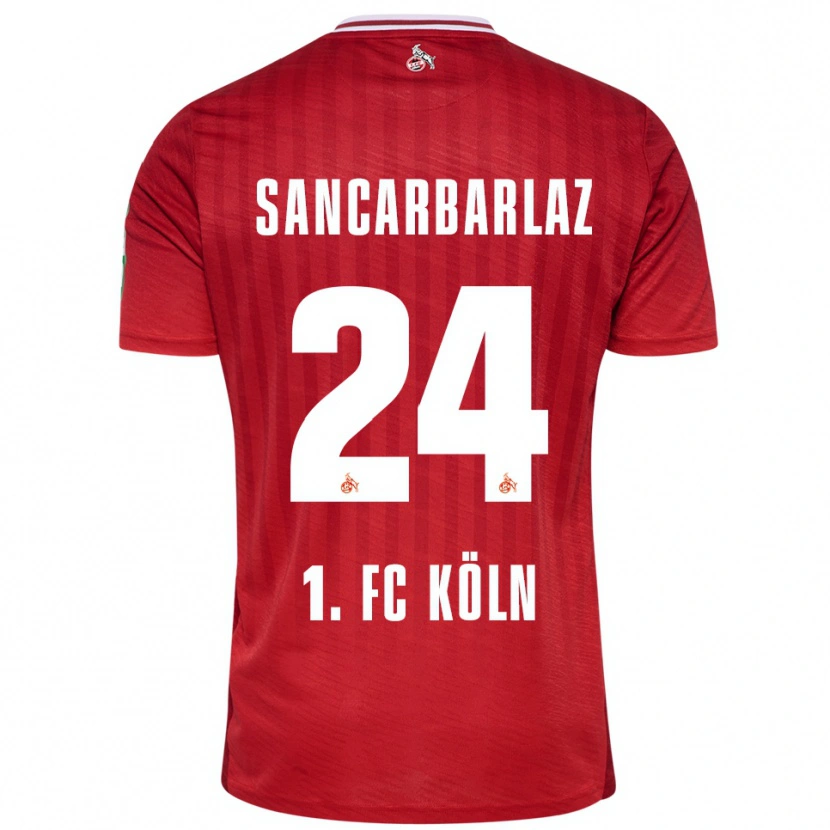 Danxen Pánské Keyhan Sancarbarlaz #24 Červená Bílá Daleko Hráčské Dresy 2025/26 Dres