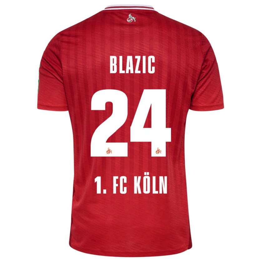 Danxen Pánské Alessandro Blazic #24 Červená Bílá Daleko Hráčské Dresy 2025/26 Dres