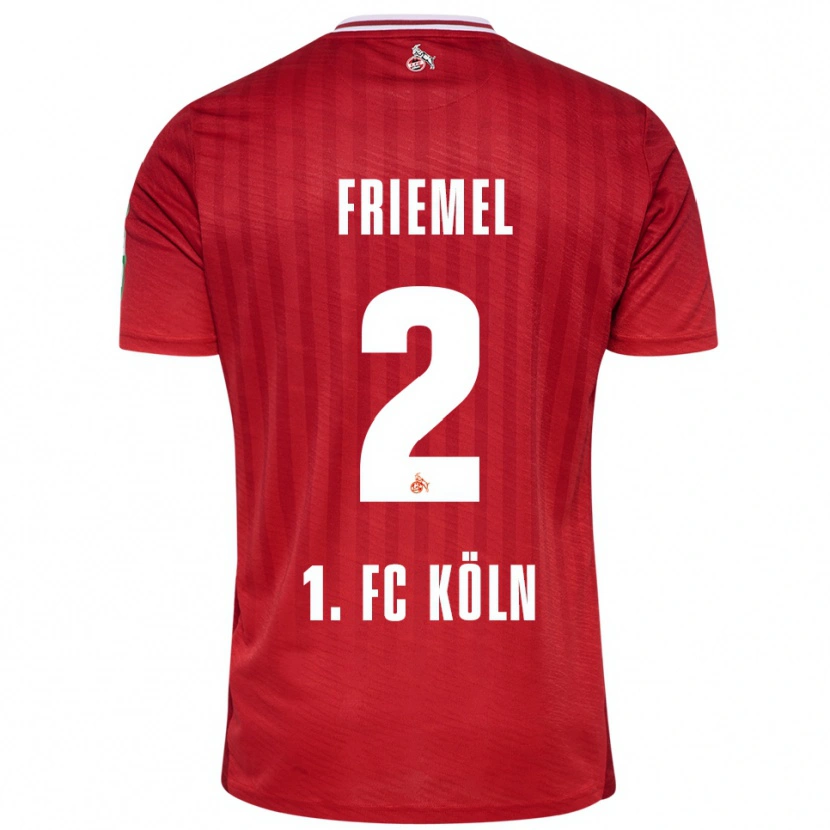 Danxen Pánské Jonathan Friemel #2 Červená Bílá Daleko Hráčské Dresy 2025/26 Dres