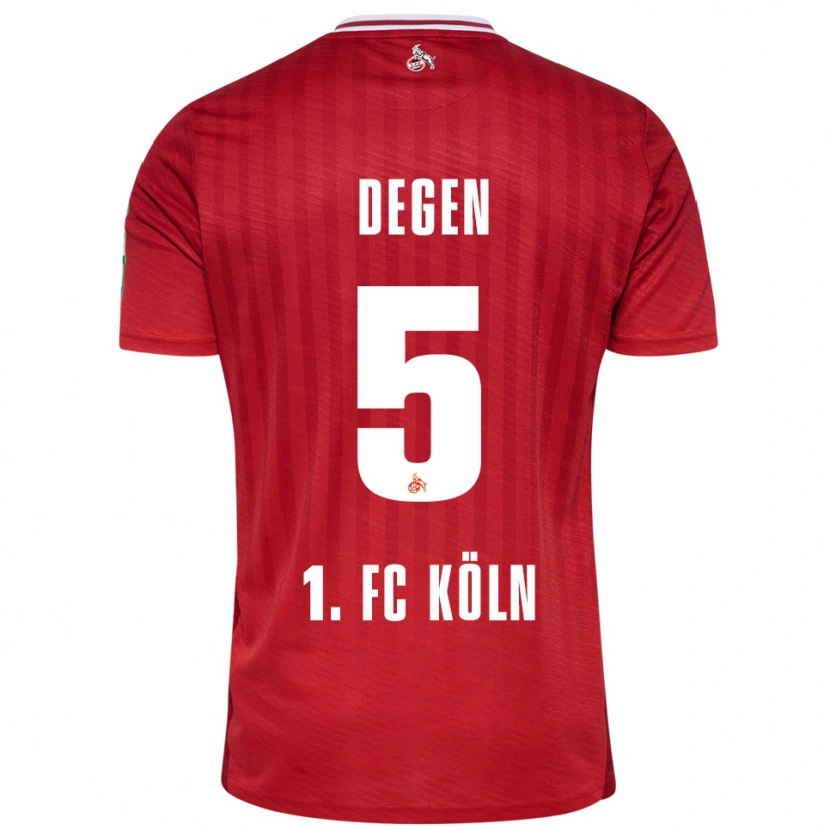 Danxen Pánské Celina Degen #5 Červená Bílá Daleko Hráčské Dresy 2025/26 Dres