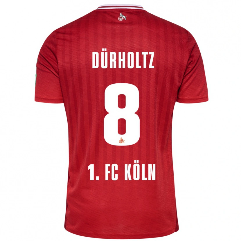 Danxen Pánské Luca Dürholtz #8 Červená Bílá Daleko Hráčské Dresy 2025/26 Dres