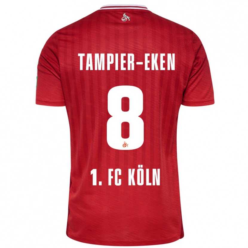 Danxen Pánské Pierre Tampier-Eken #8 Červená Bílá Daleko Hráčské Dresy 2025/26 Dres