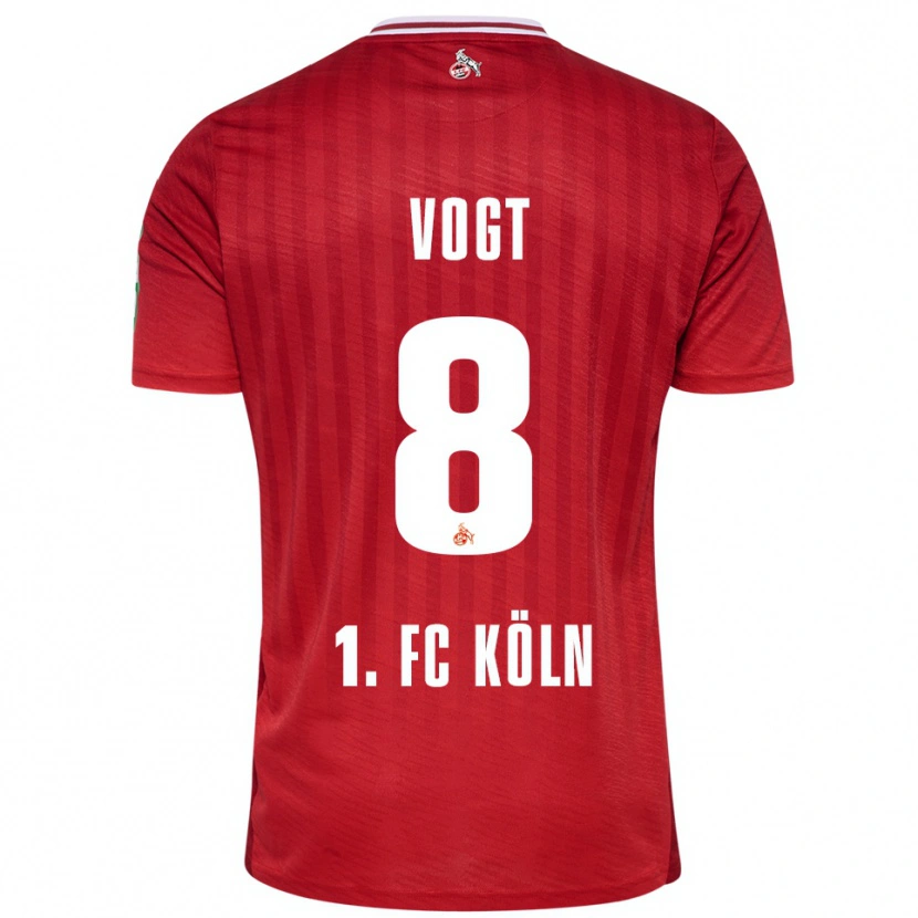 Danxen Pánské Laura Vogt #8 Červená Bílá Daleko Hráčské Dresy 2025/26 Dres