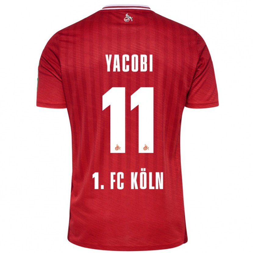 Danxen Pánské Nilas Yacobi #11 Červená Bílá Daleko Hráčské Dresy 2025/26 Dres