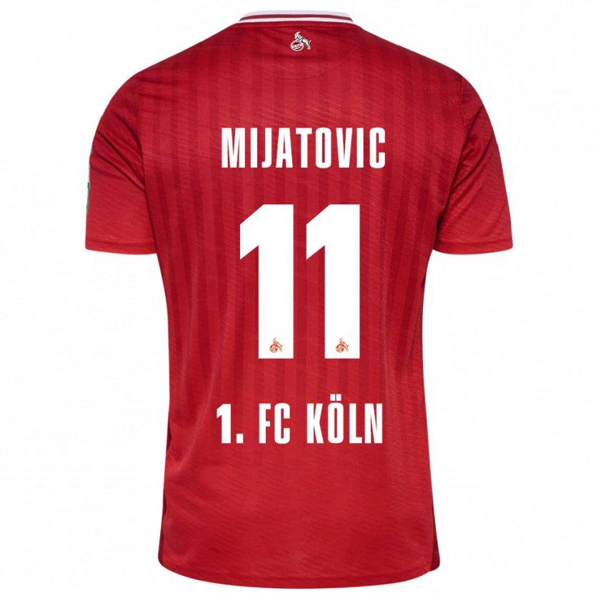 Danxen Pánské Luca Mijatovic #11 Červená Bílá Daleko Hráčské Dresy 2025/26 Dres