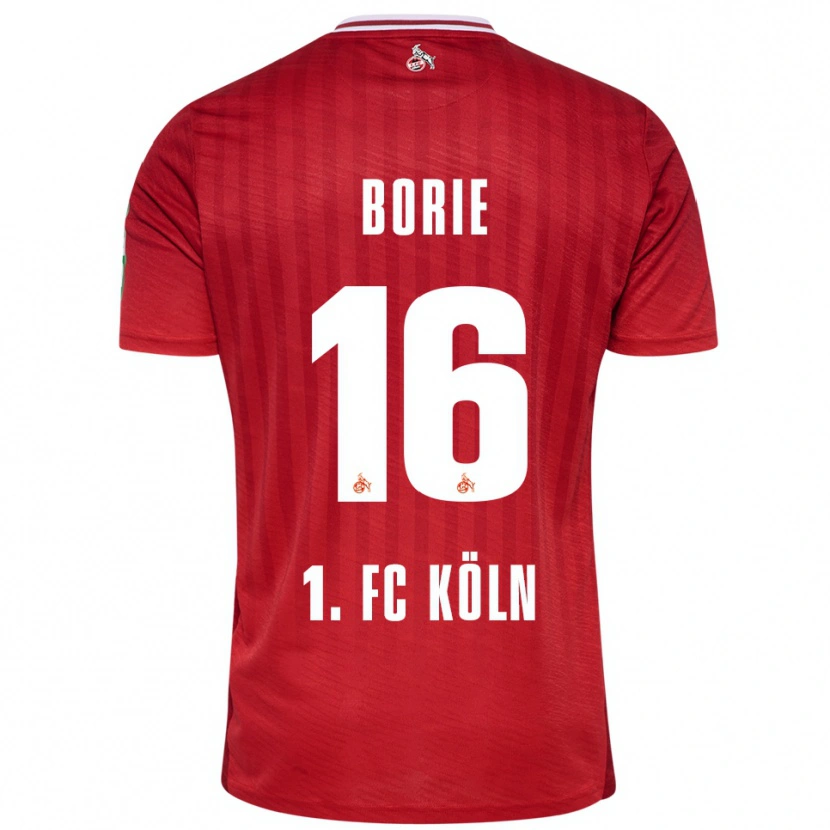 Danxen Pánské Etienne Borie #16 Červená Bílá Daleko Hráčské Dresy 2025/26 Dres