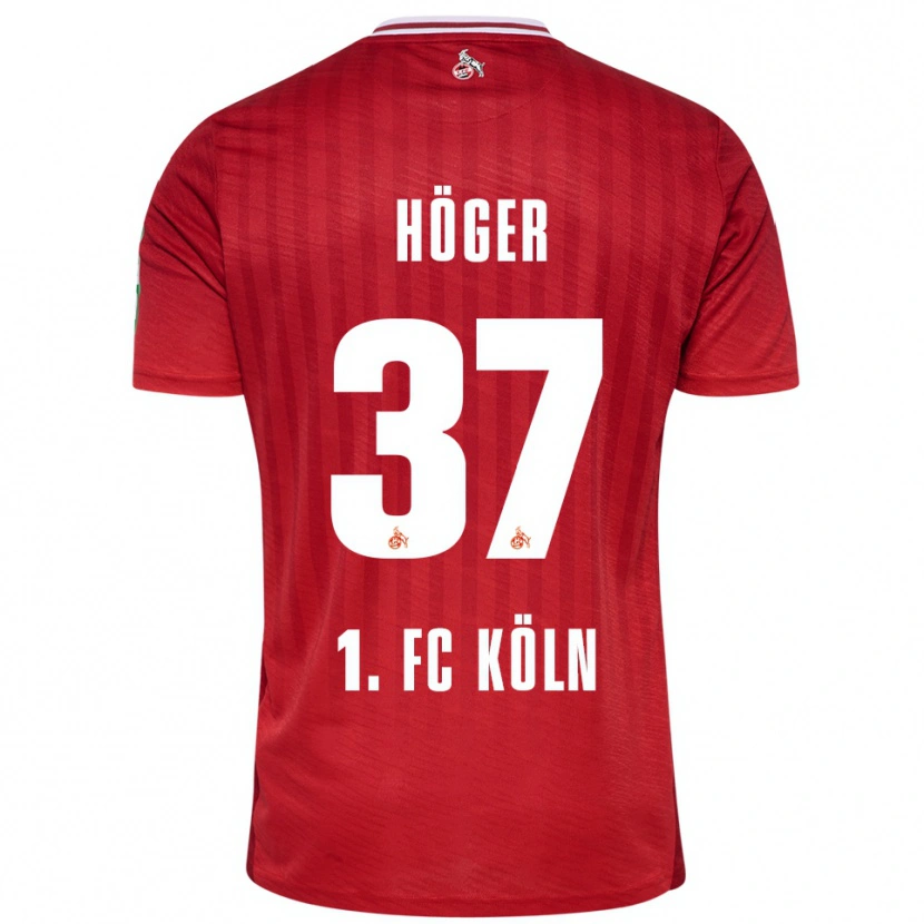 Danxen Pánské Marco Höger #37 Červená Bílá Daleko Hráčské Dresy 2025/26 Dres