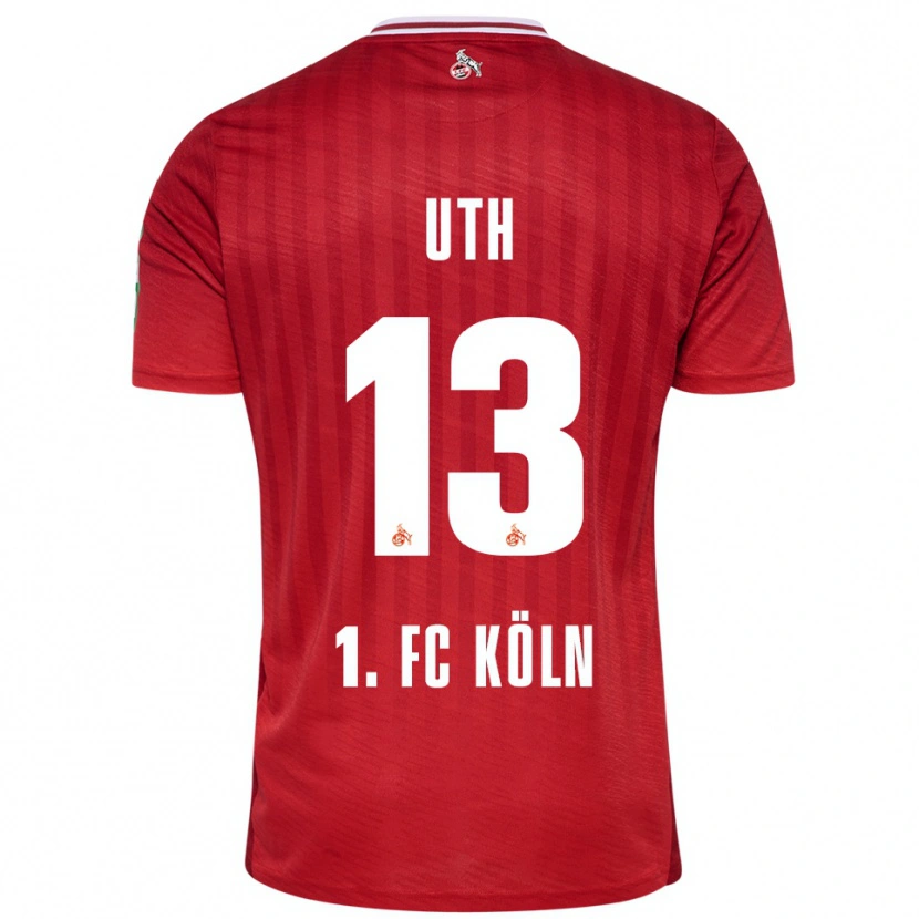 Danxen Pánské Mark Uth #13 Červená Bílá Daleko Hráčské Dresy 2025/26 Dres