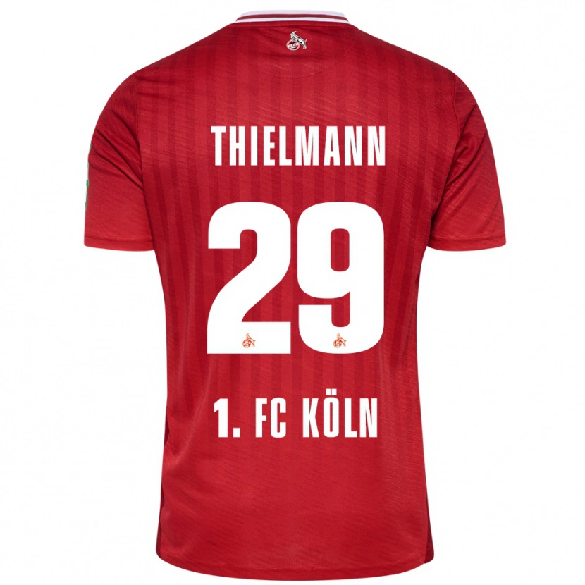 Danxen Pánské Jan Thielmann #29 Červená Bílá Daleko Hráčské Dresy 2025/26 Dres