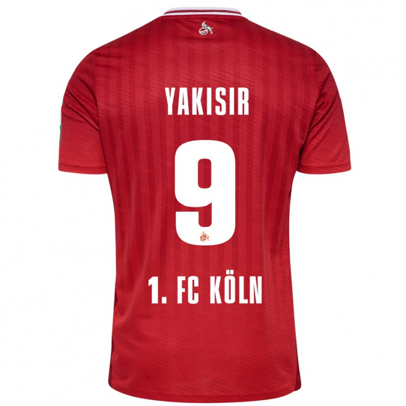 Danxen Pánské Emir-Ahmet Yakisir #9 Červená Bílá Daleko Hráčské Dresy 2025/26 Dres