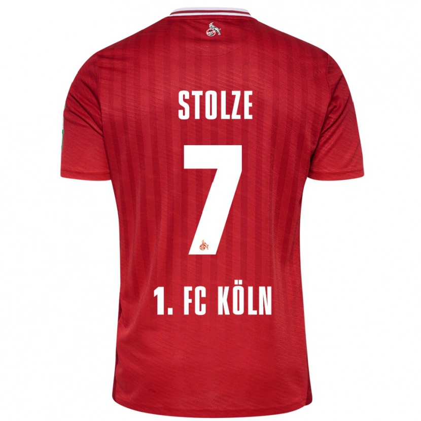 Danxen Pánské Anna-Lena Stolze #7 Červená Bílá Daleko Hráčské Dresy 2025/26 Dres
