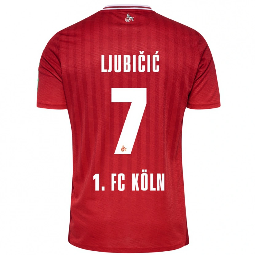 Danxen Pánské Dejan Ljubicic #7 Červená Bílá Daleko Hráčské Dresy 2025/26 Dres