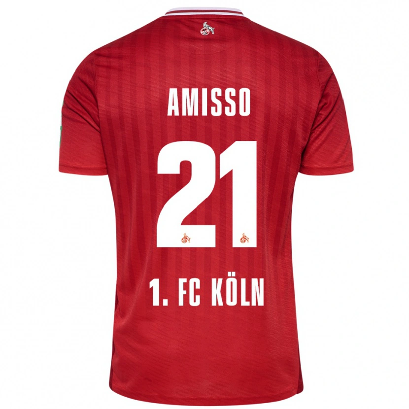 Danxen Pánské Gabriel Amisso #21 Červená Bílá Daleko Hráčské Dresy 2025/26 Dres