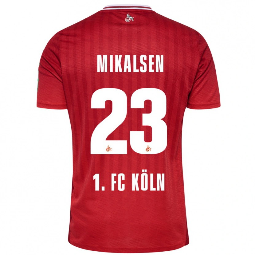 Danxen Pánské Aurora Mikalsen #23 Červená Bílá Daleko Hráčské Dresy 2025/26 Dres