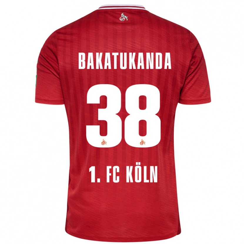 Danxen Pánské Elias Bakatukanda #38 Červená Bílá Daleko Hráčské Dresy 2025/26 Dres