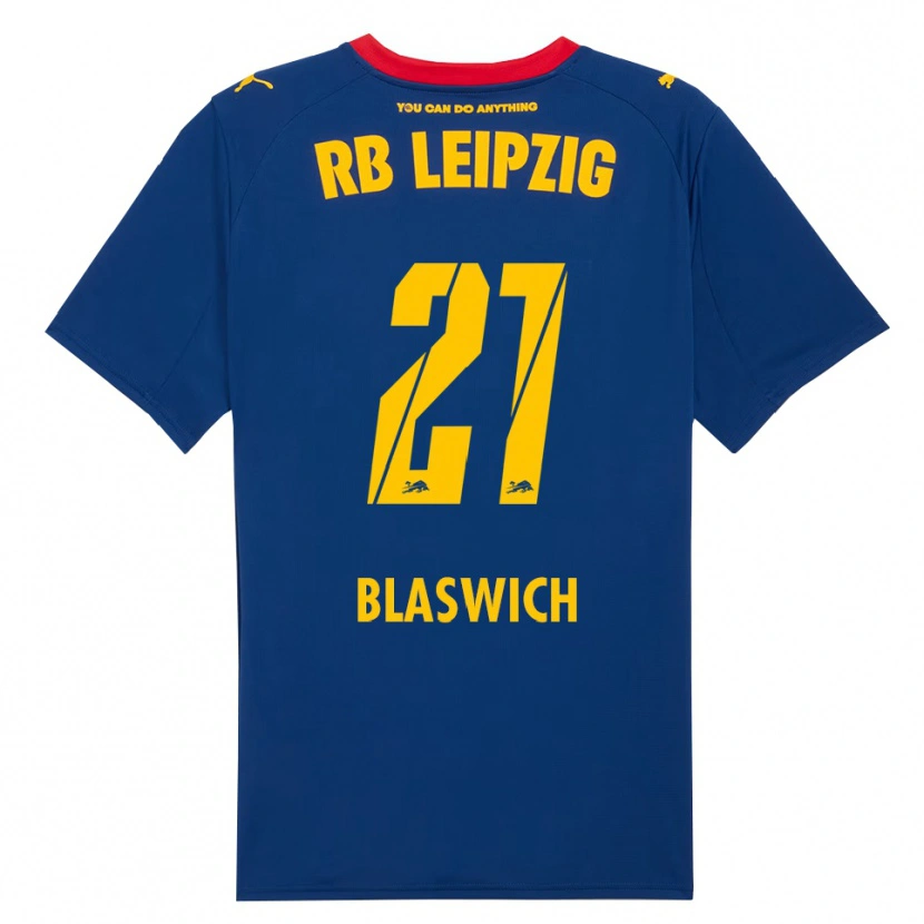 Danxen Pánské Janis Blaswich #21 Námořnická Modř Červená Daleko Hráčské Dresy 2025/26 Dres