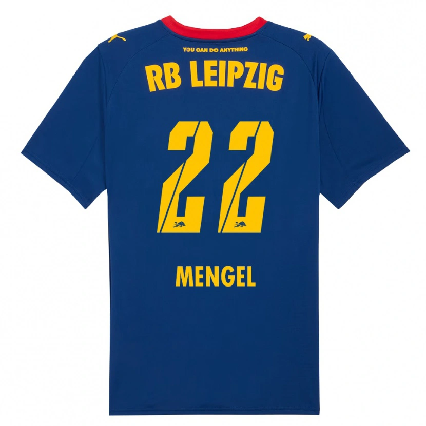 Danxen Pánské Luca Mengel #22 Námořnická Modř Červená Daleko Hráčské Dresy 2025/26 Dres