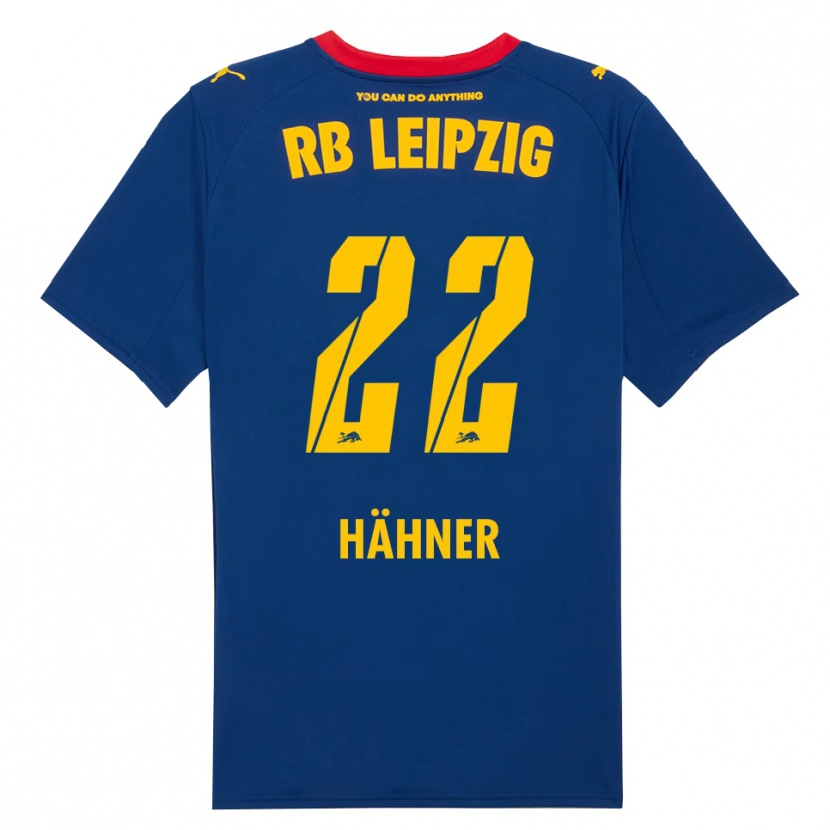 Danxen Pánské Elian Hähner #22 Námořnická Modř Červená Daleko Hráčské Dresy 2025/26 Dres