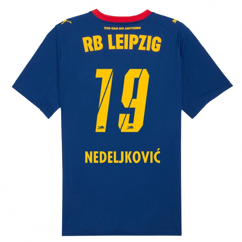 Danxen Pánské Kosta Nedeljkovic #19 Námořnická Modř Červená Daleko Hráčské Dresy 2025/26 Dres