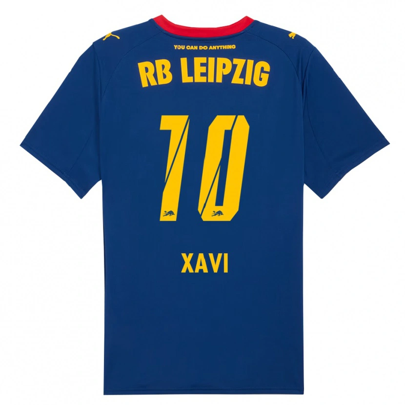 Danxen Pánské Xavi Simons #10 Námořnická Modř Červená Daleko Hráčské Dresy 2025/26 Dres