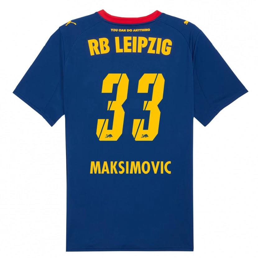 Danxen Pánské Andrija Maksimovic #33 Námořnická Modř Červená Daleko Hráčské Dresy 2025/26 Dres