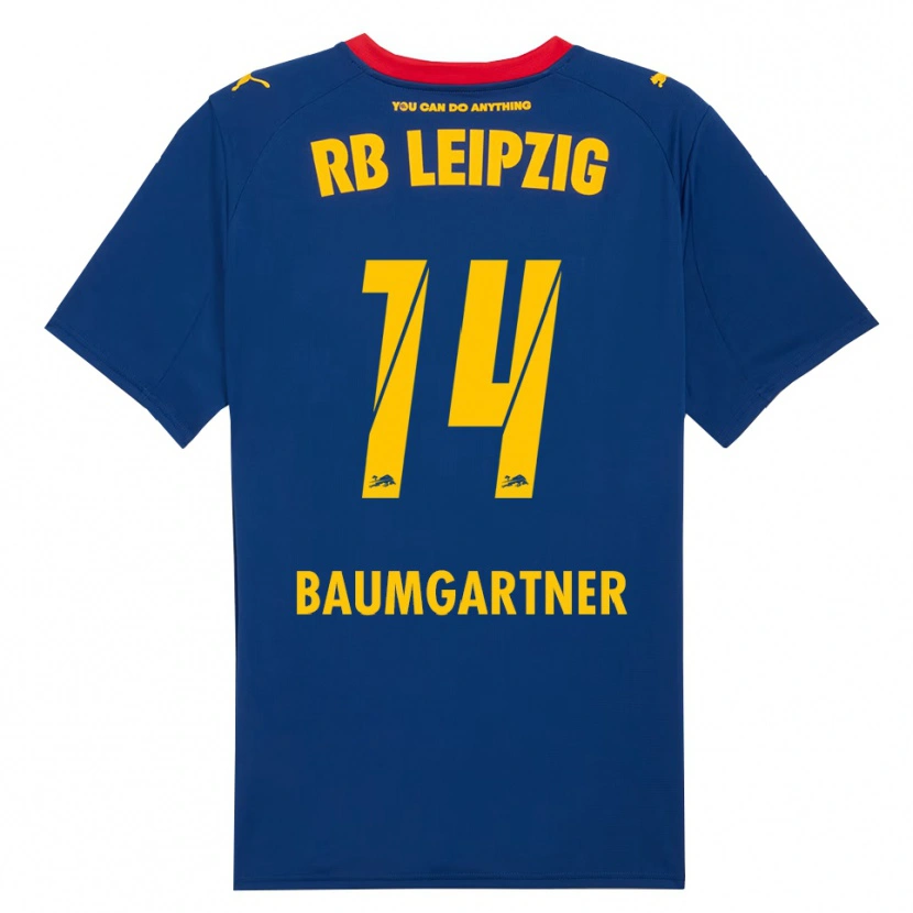 Danxen Pánské Christoph Baumgartner #14 Námořnická Modř Červená Daleko Hráčské Dresy 2025/26 Dres