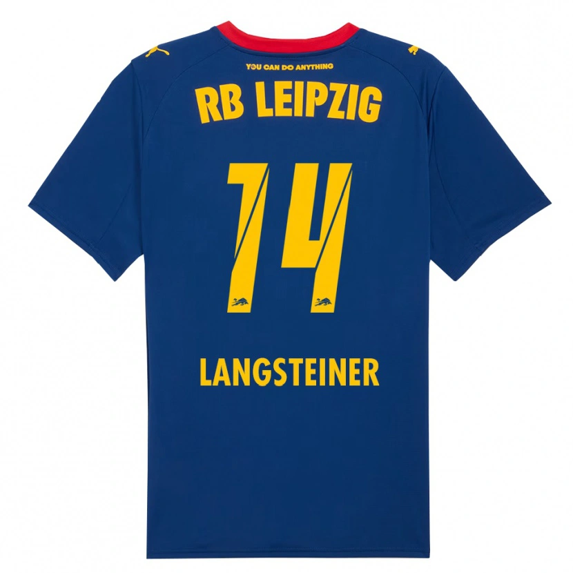 Danxen Pánské Toni Langsteiner #14 Námořnická Modř Červená Daleko Hráčské Dresy 2025/26 Dres
