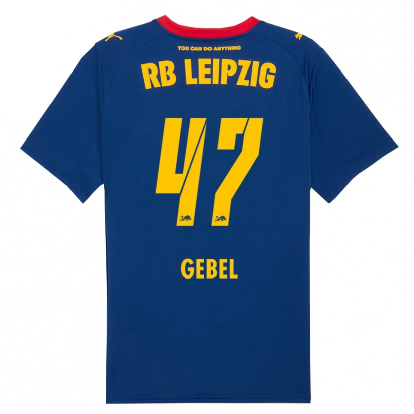 Danxen Pánské Viggo Gebel #47 Námořnická Modř Červená Daleko Hráčské Dresy 2025/26 Dres