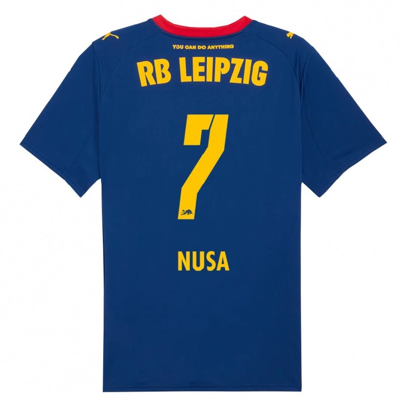 Danxen Pánské Antonio Nusa #7 Námořnická Modř Červená Daleko Hráčské Dresy 2025/26 Dres
