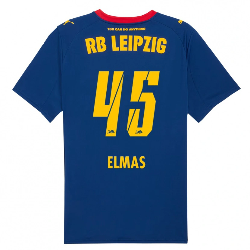 Danxen Pánské Eljif Elmas #45 Námořnická Modř Červená Daleko Hráčské Dresy 2025/26 Dres