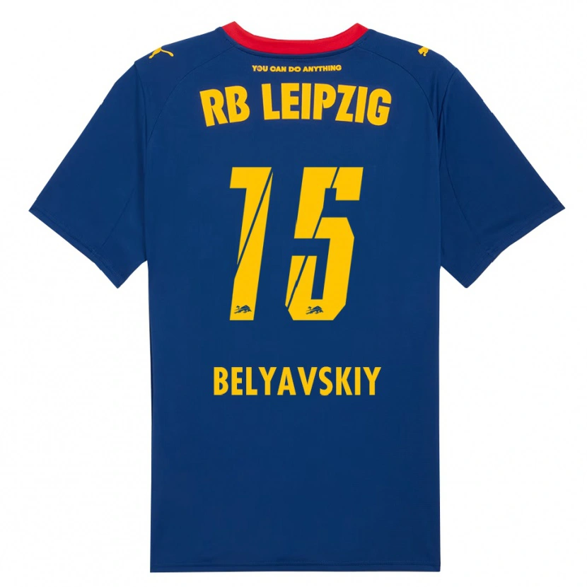 Danxen Pánské David Belyavskiy #15 Námořnická Modř Červená Daleko Hráčské Dresy 2025/26 Dres